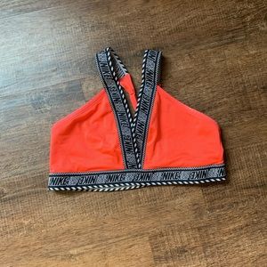 Coral Nike sports bra